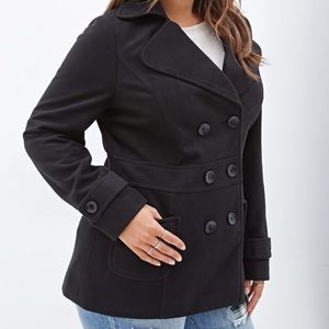 Black pea coat